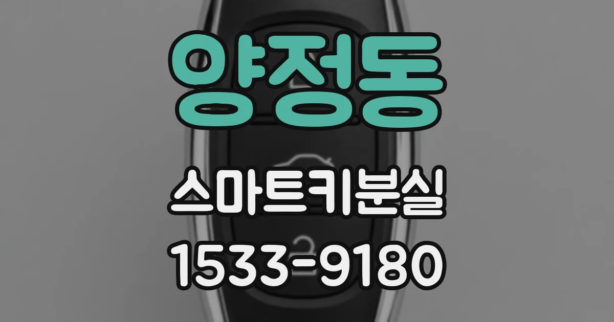 양정동 스마트키분실