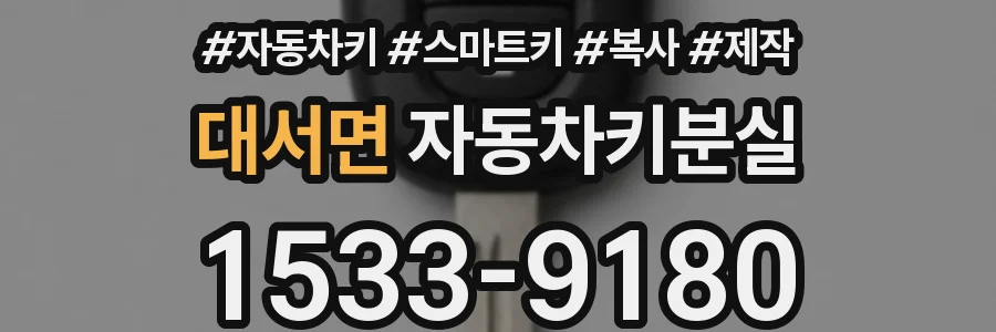 대서면 자동차키분실