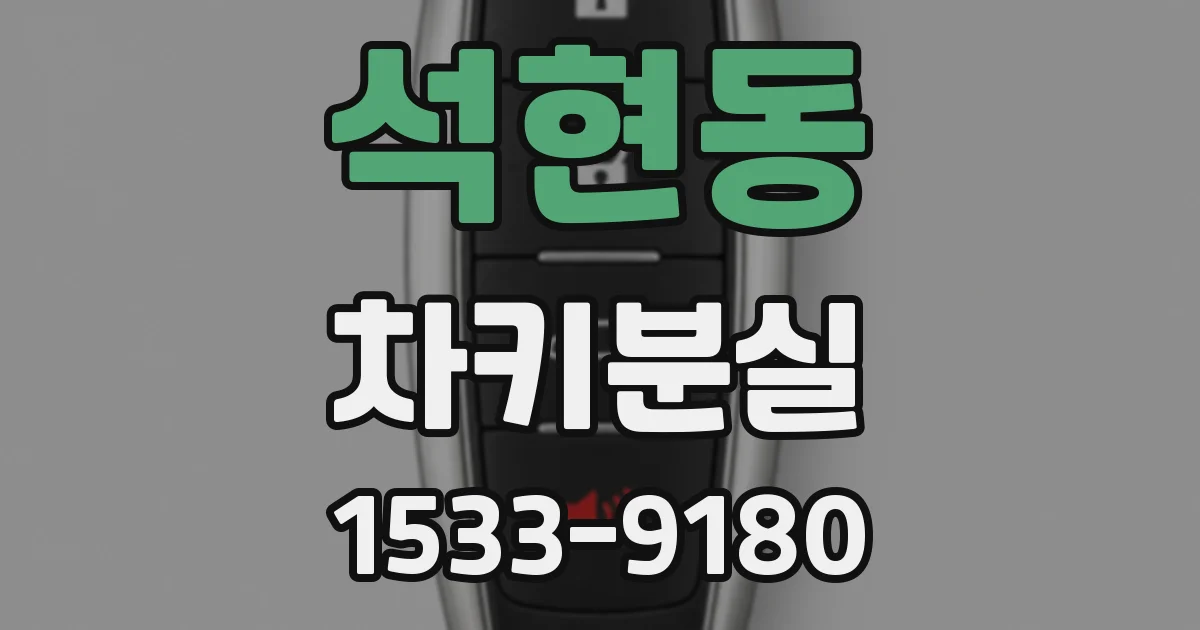 석현동 차키분실
