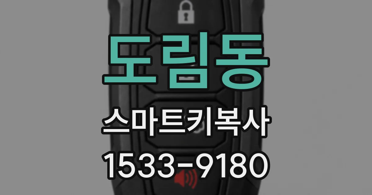 도림동 스마트키복사