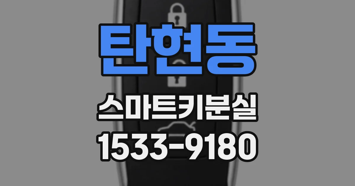 탄현동 스마트키분실