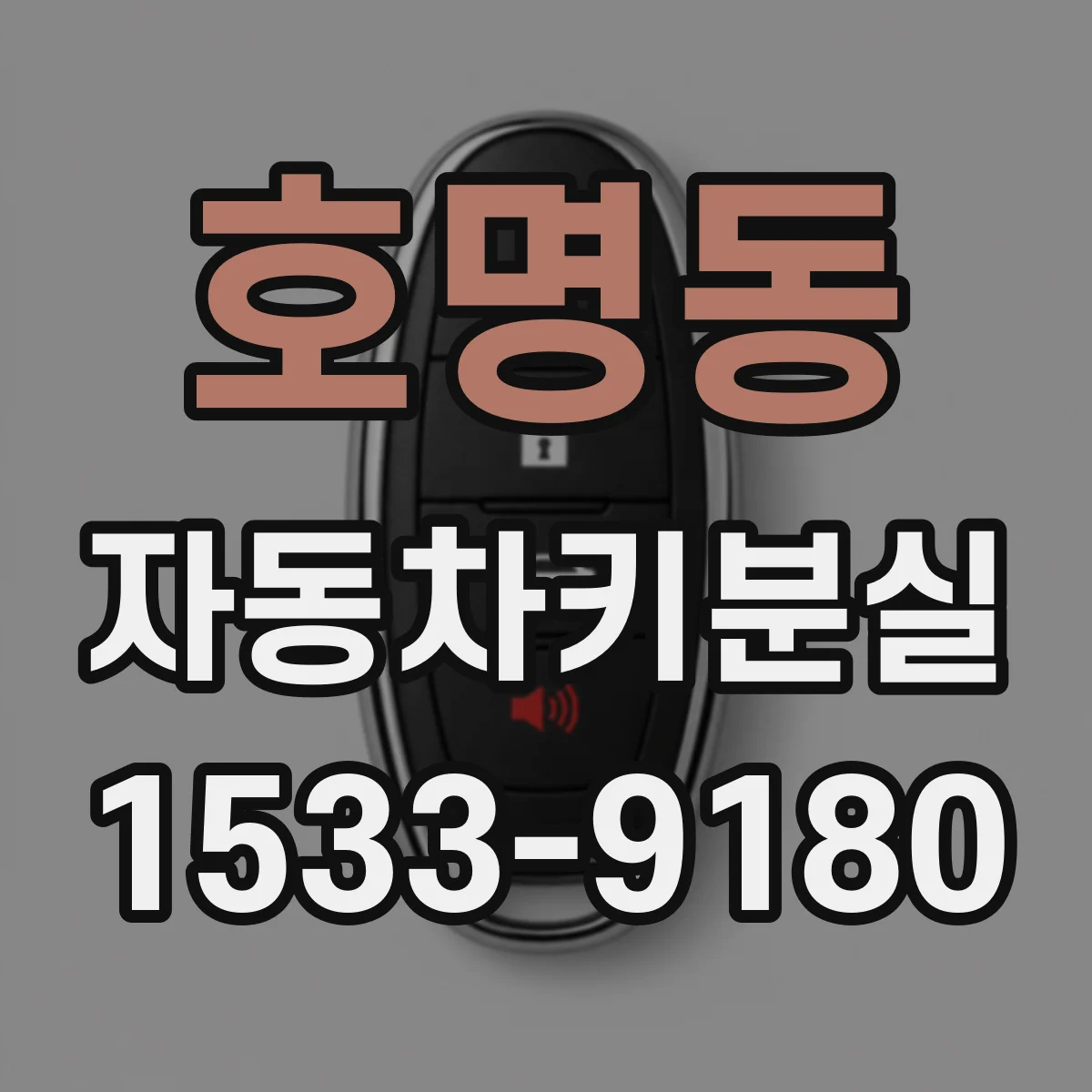 호명동 자동차키분실