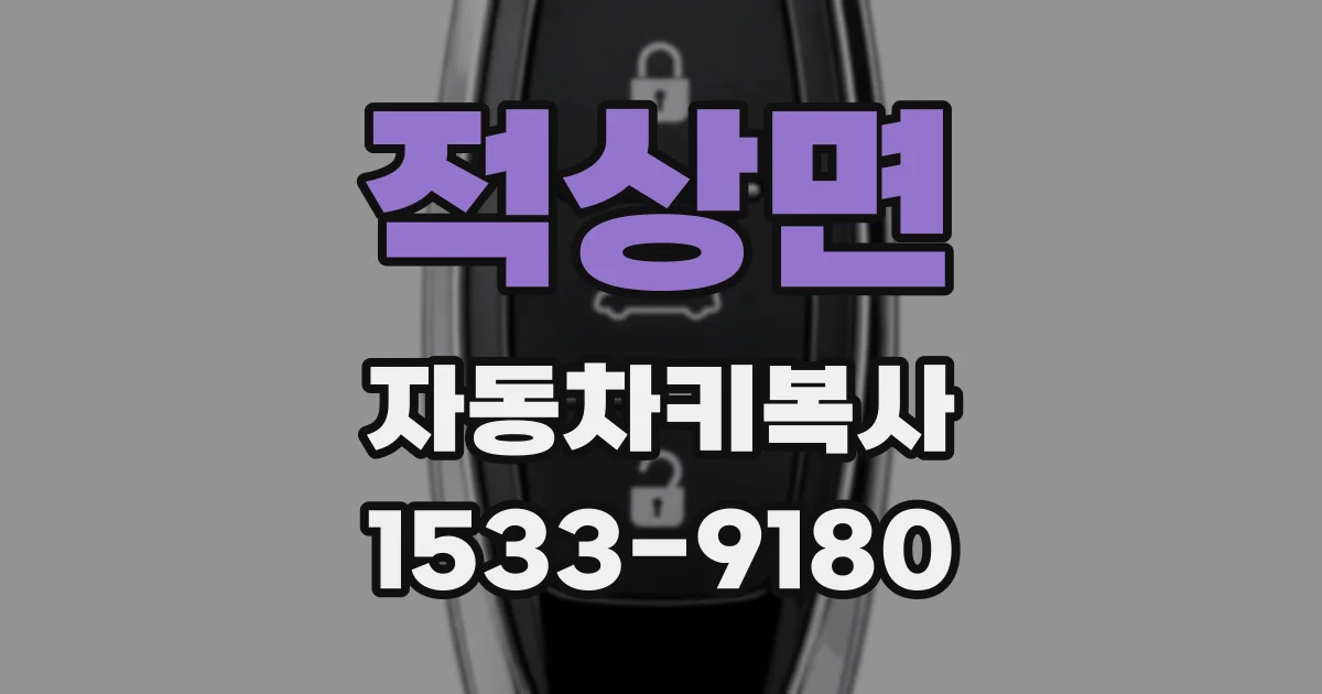 적상면 자동차키복사