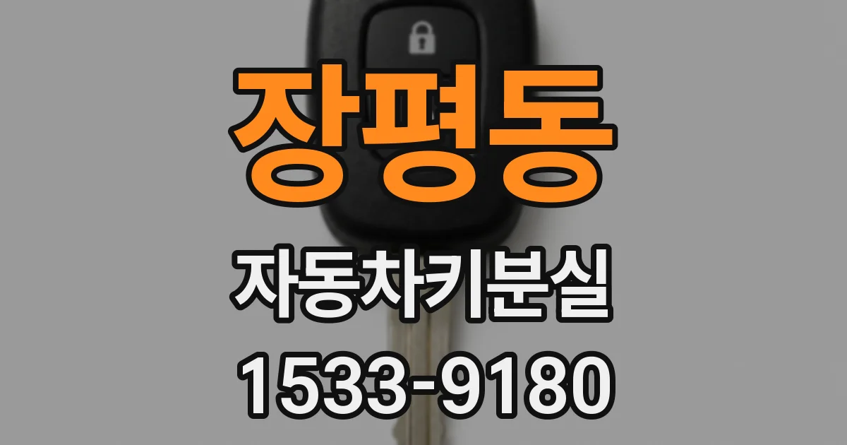 장평동 자동차키분실
