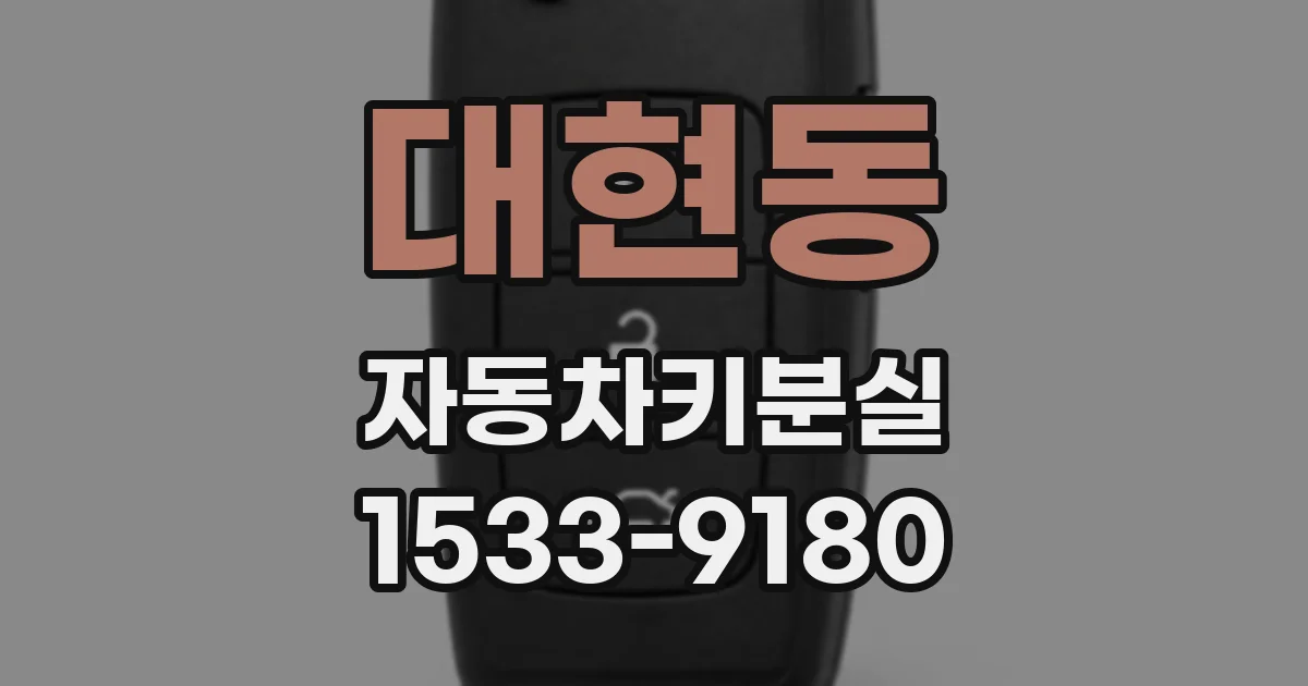 대현동 자동차키분실