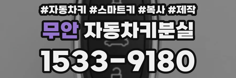 무안 자동차키분실