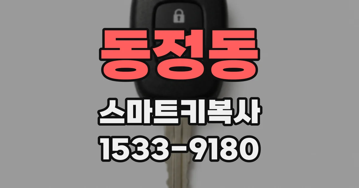 동정동 스마트키복사