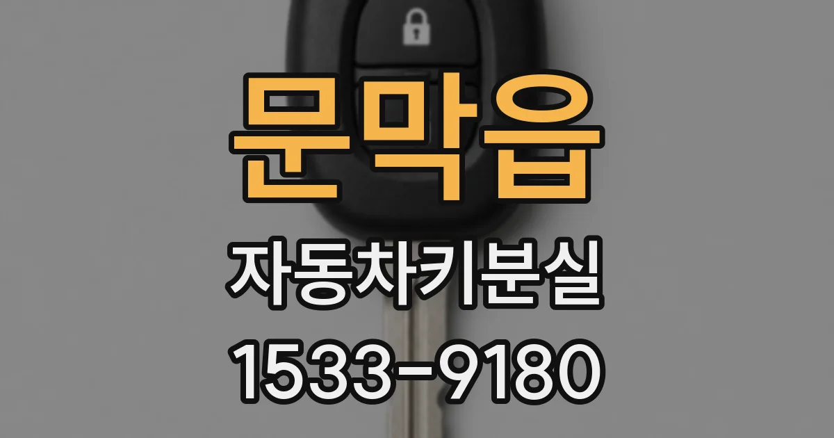 문막읍 자동차키분실