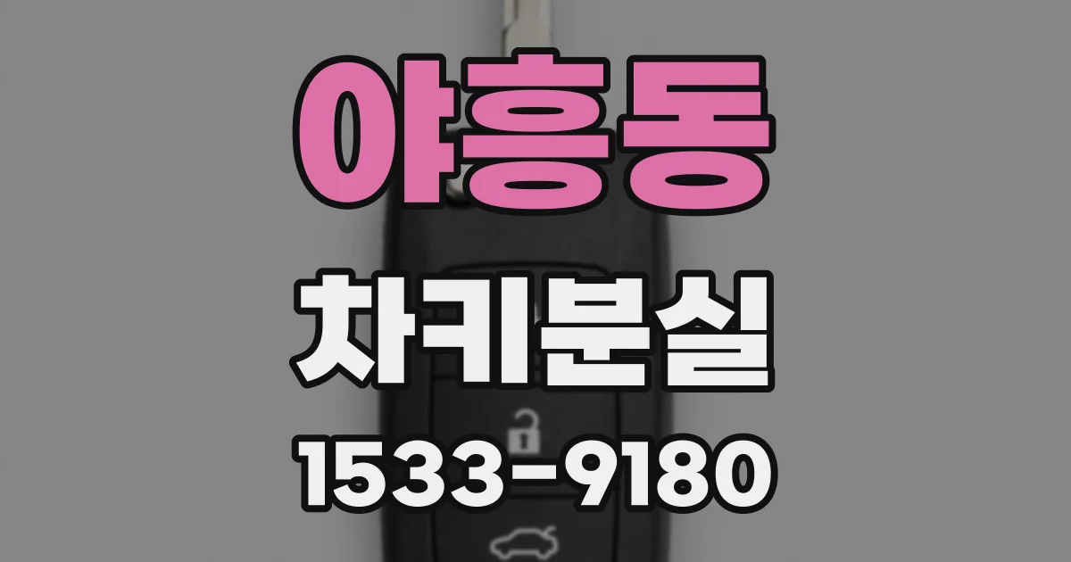 야흥동 차키분실