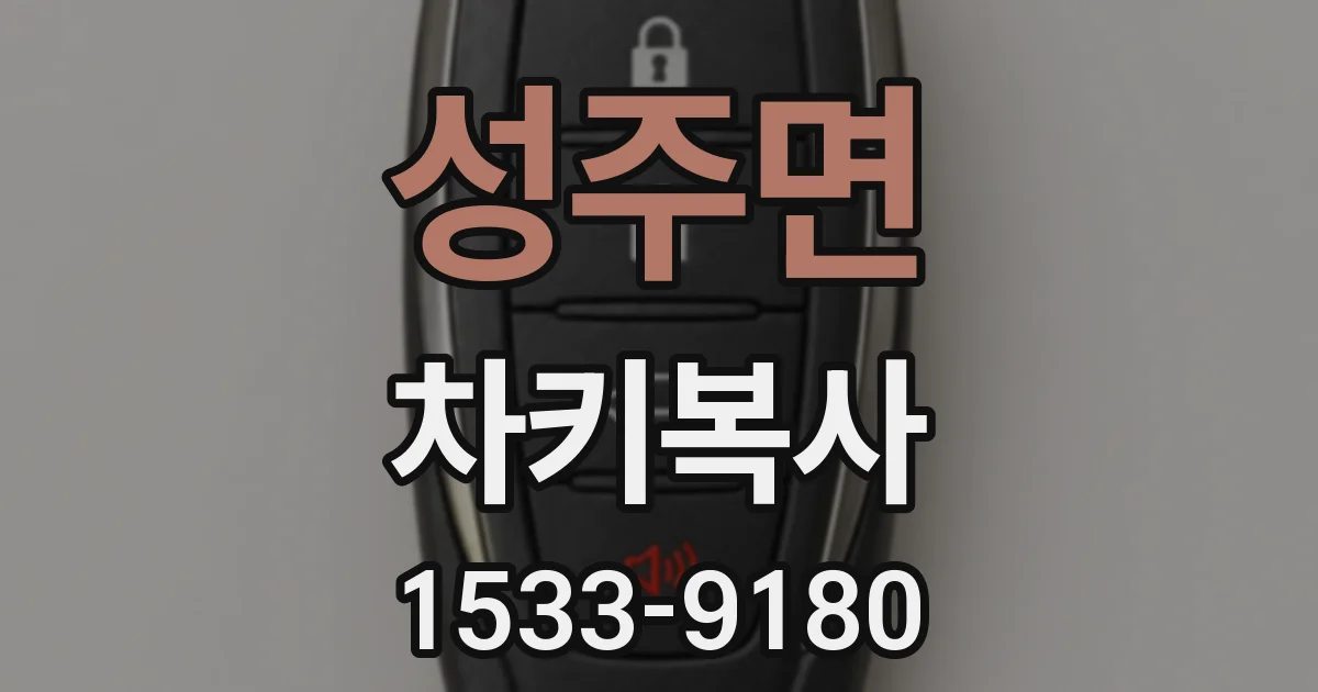 성주면 차키복사