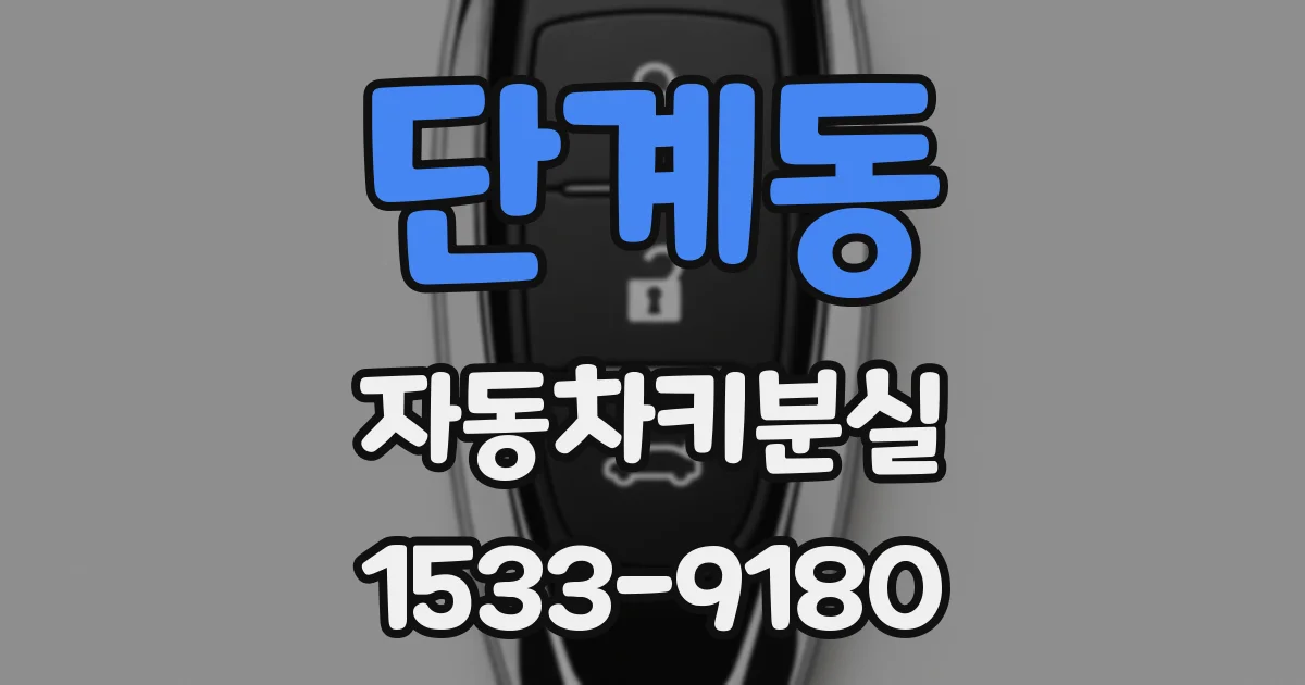 단계동 자동차키분실