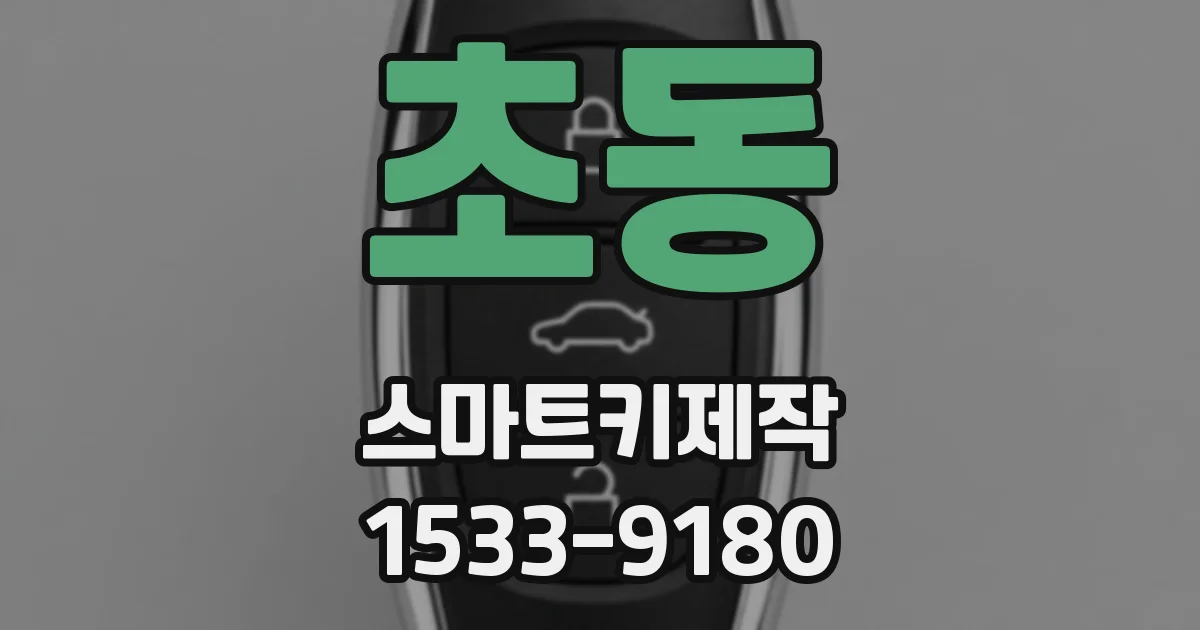 초동 스마트키제작