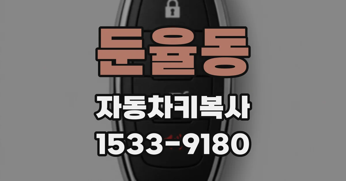 둔율동 자동차키복사