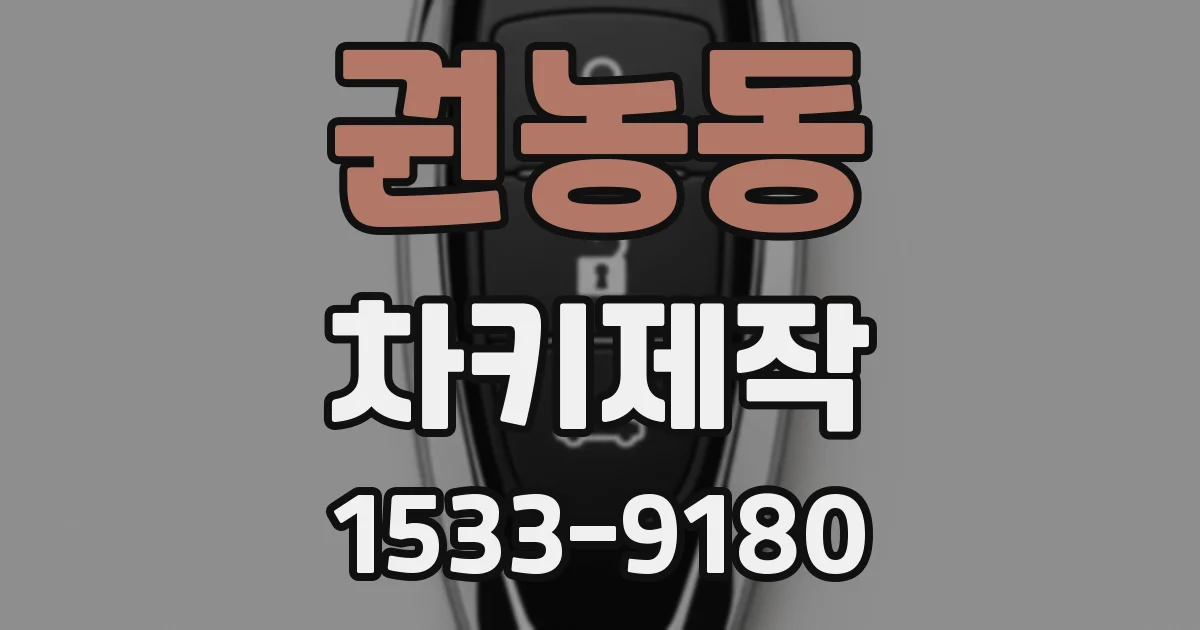 권농동 차키제작