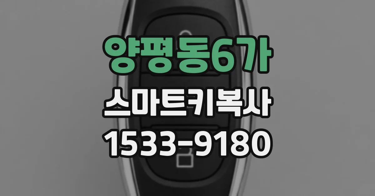양평동6가 스마트키복사
