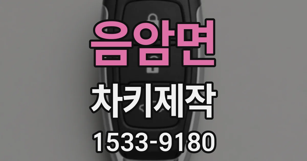 음암면 차키제작