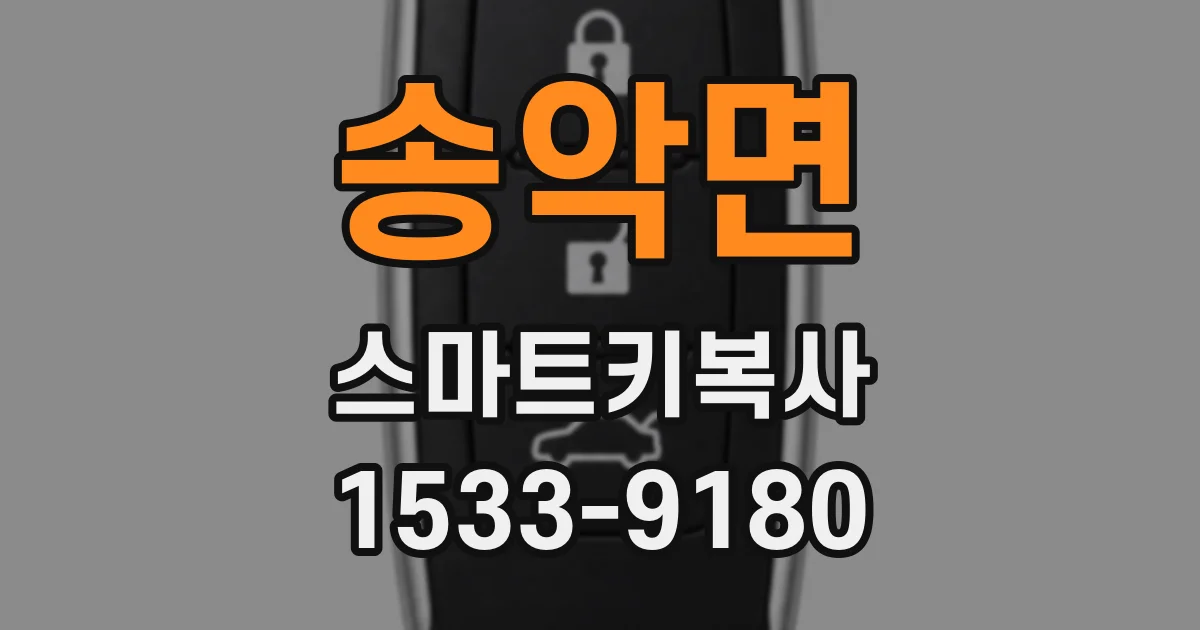 송악면 스마트키복사