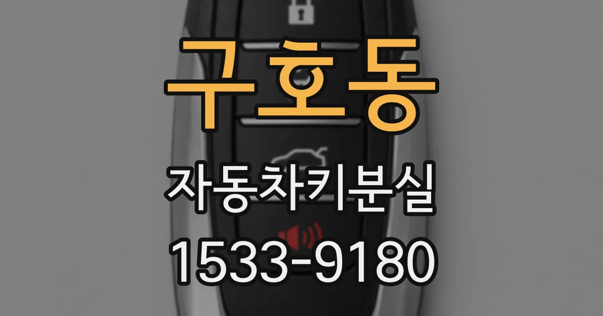 구호동 자동차키분실