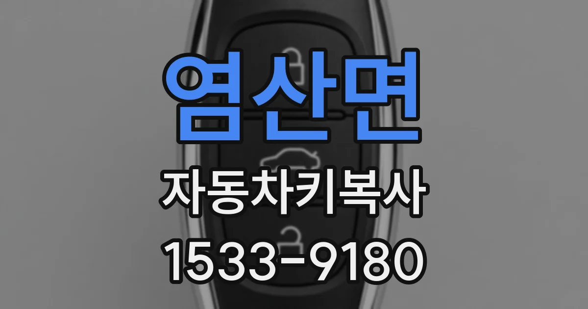 염산면 자동차키복사
