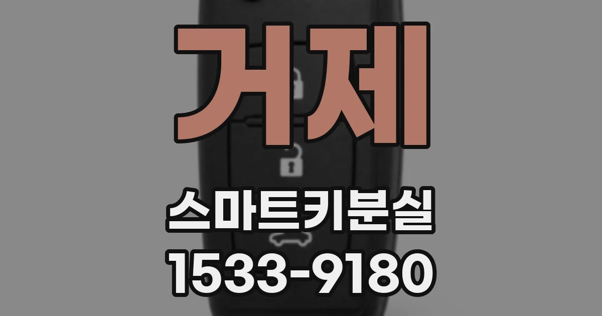 거제 스마트키분실