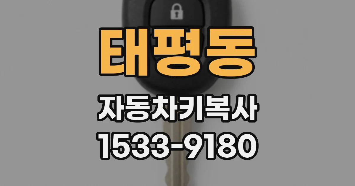 태평동 자동차키복사