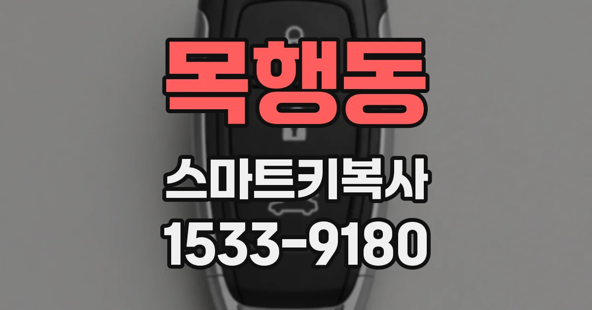 목행동 스마트키복사