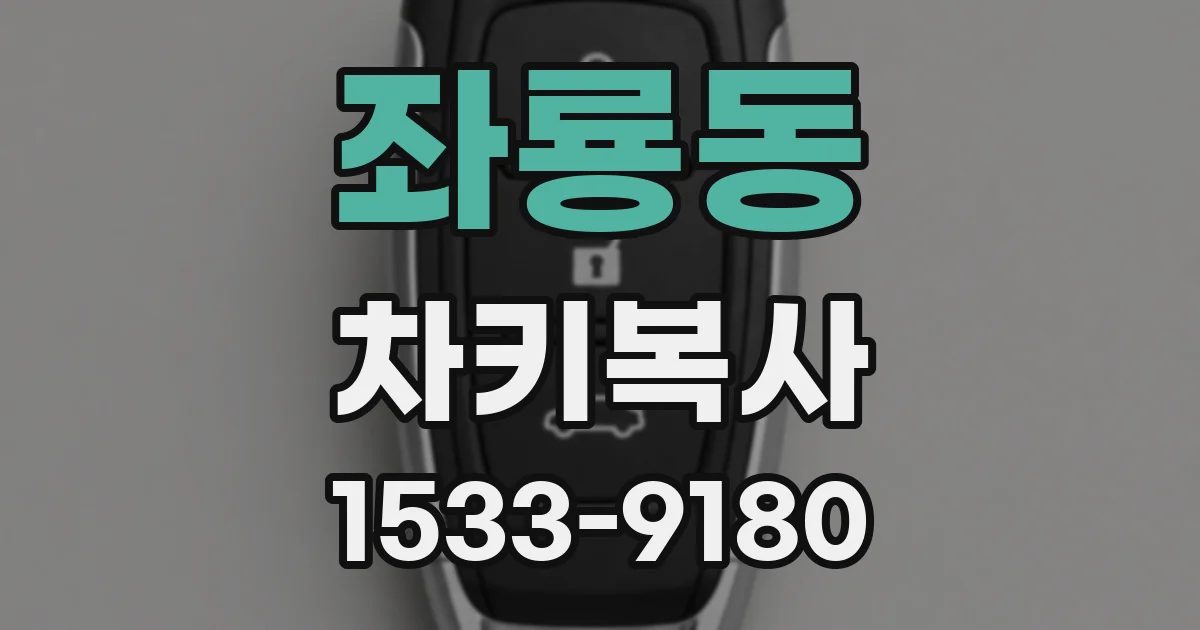 좌룡동 차키복사