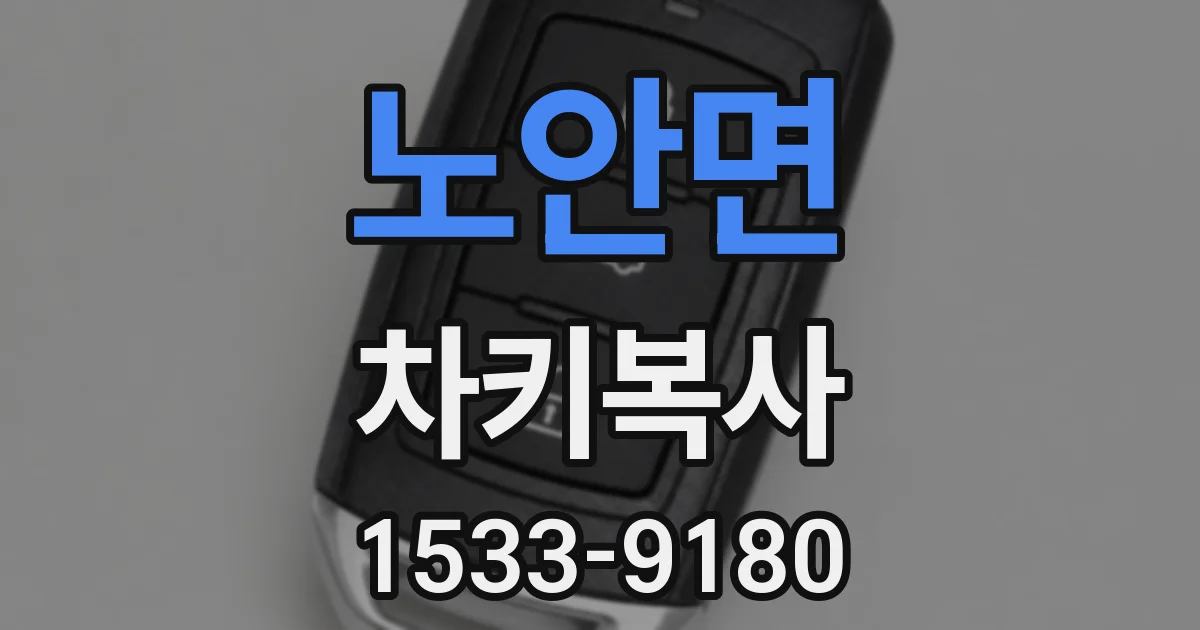 노안면 차키복사