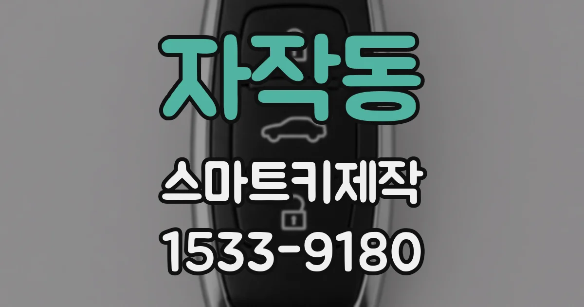 자작동 스마트키제작