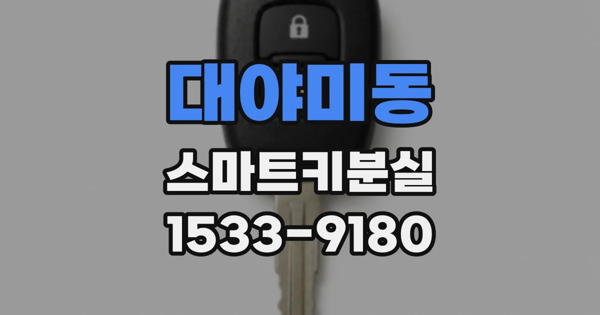 대야미동 스마트키분실