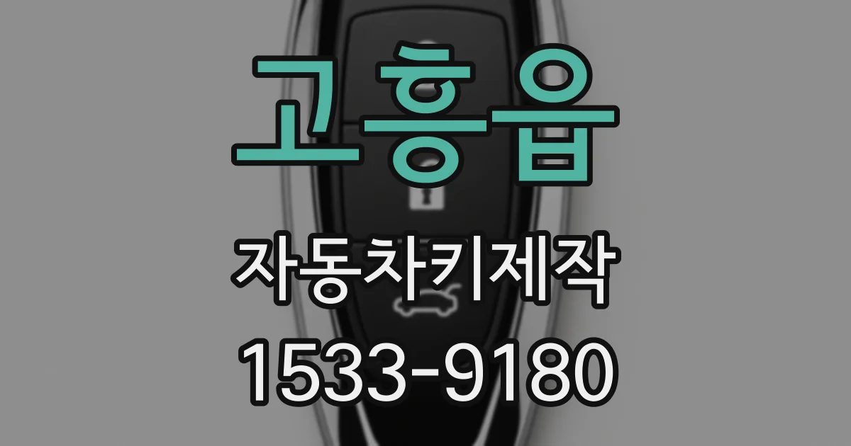 고흥읍 자동차키제작
