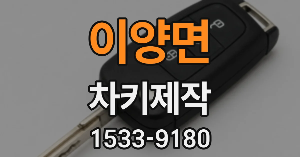 이양면 차키제작