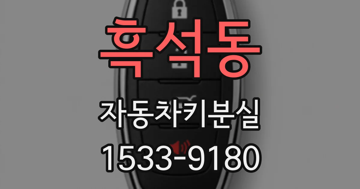 흑석동 자동차키분실