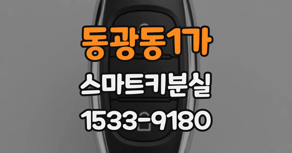 동광동1가 스마트키분실