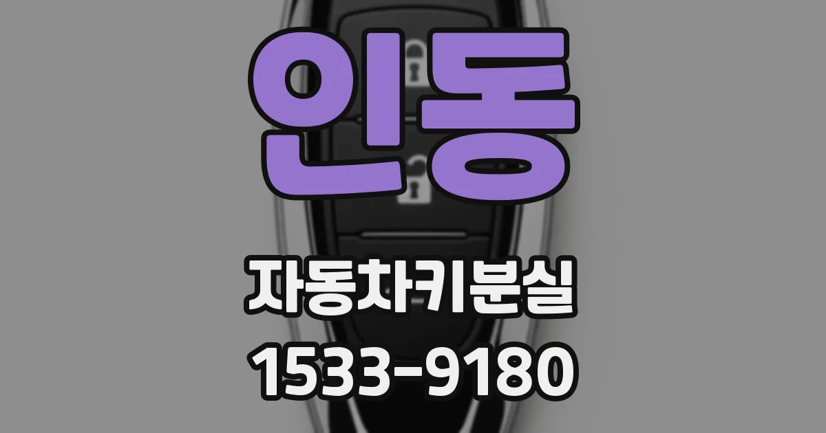 인동 자동차키분실