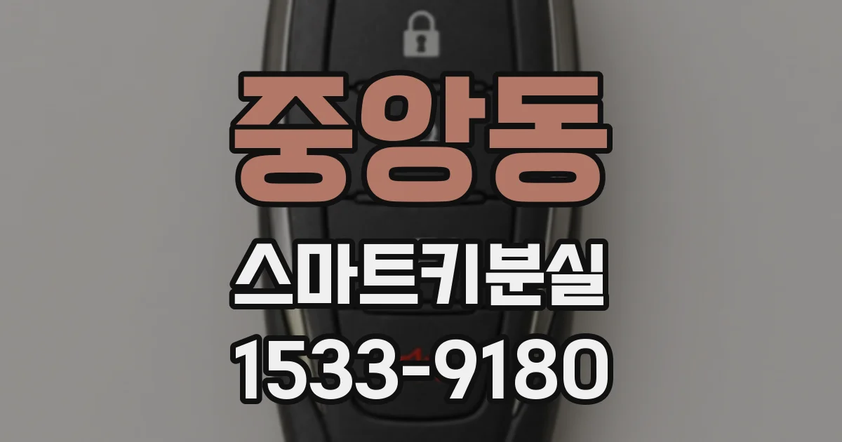 중앙동 스마트키분실