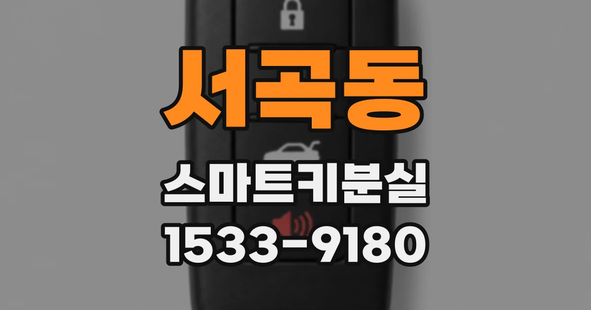 서곡동 스마트키분실