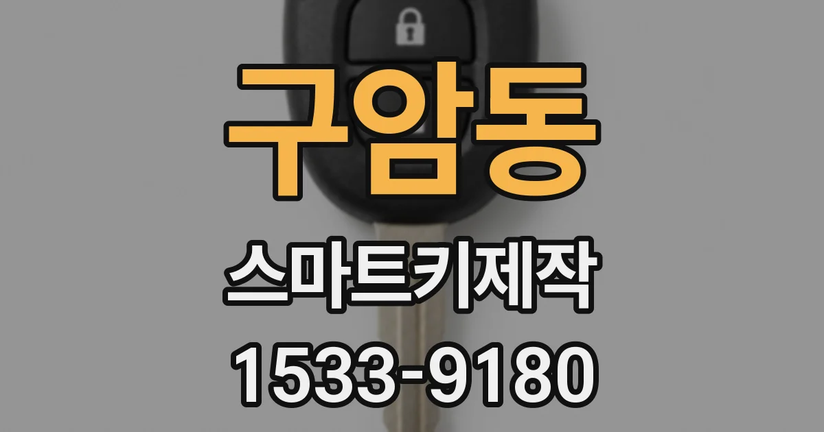 구암동 스마트키제작