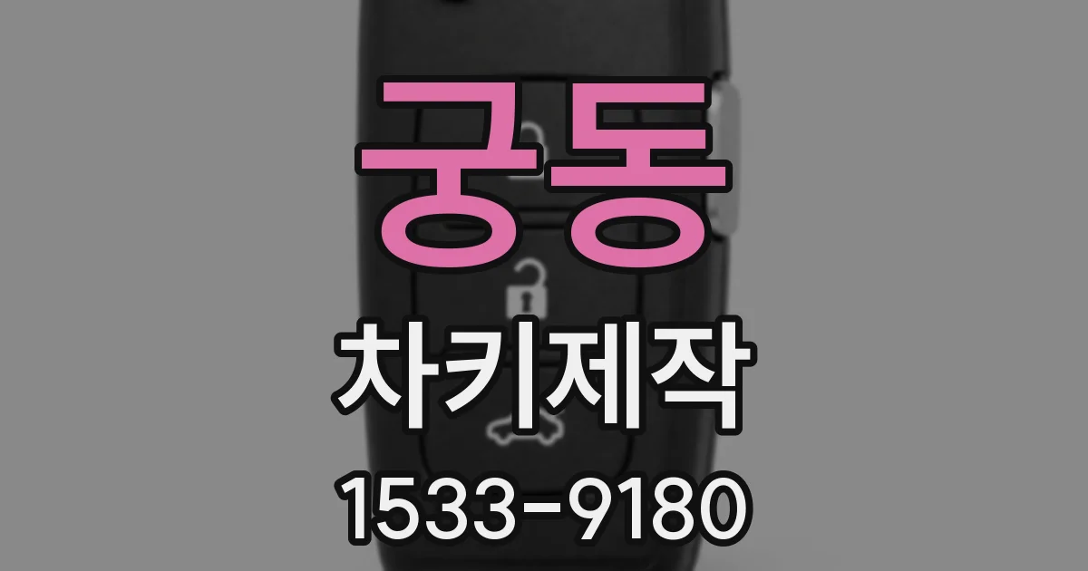 궁동 차키제작
