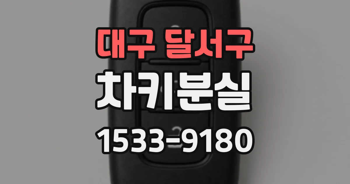 대구 달서구 차키분실
