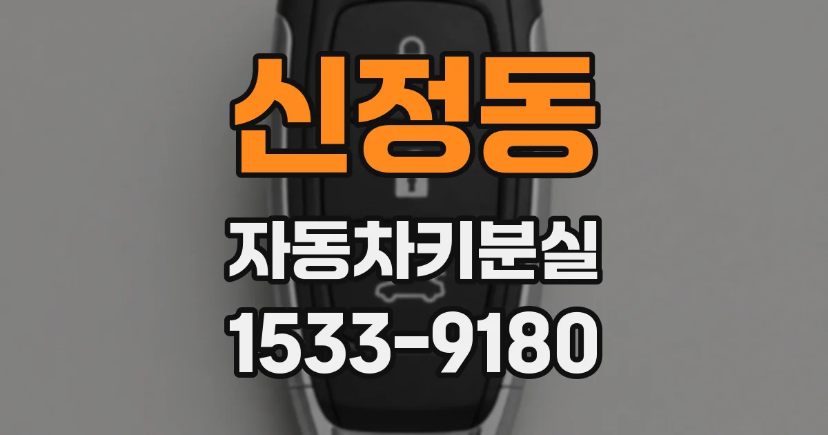 신정동 자동차키분실