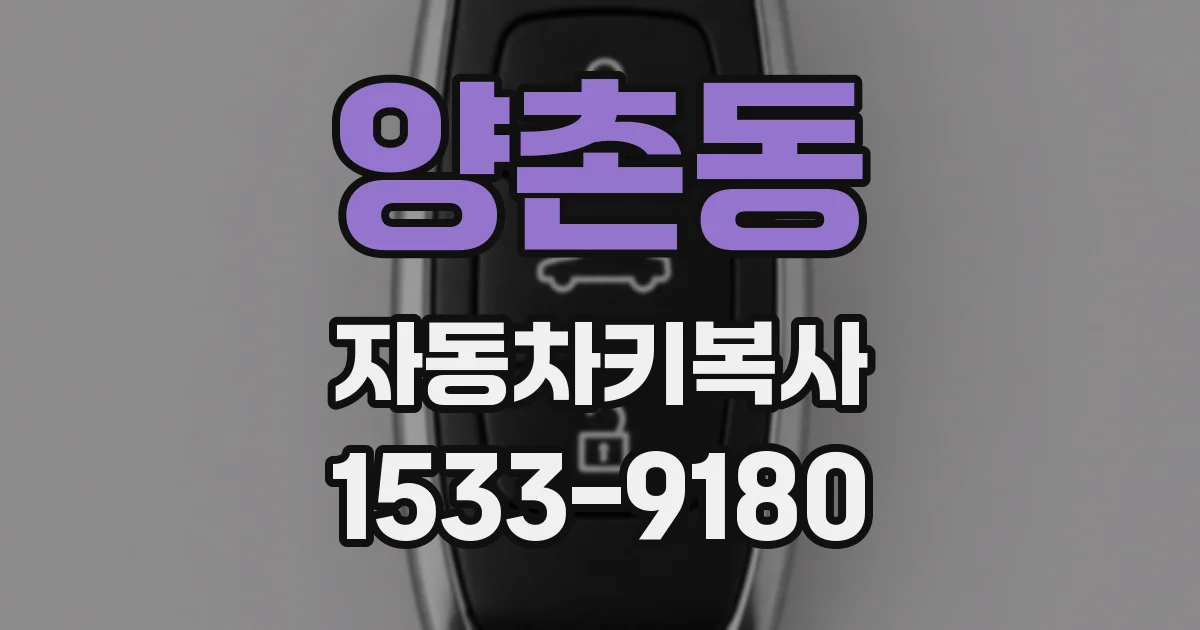 양촌동 자동차키복사
