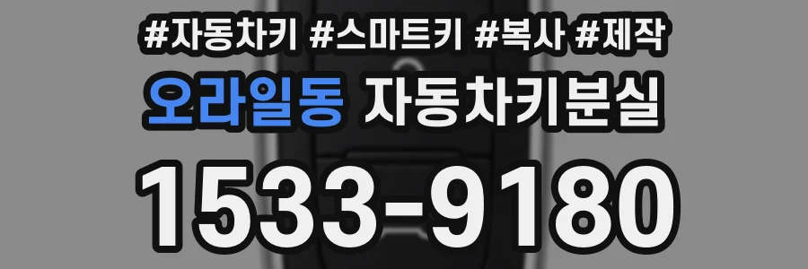 오라일동 자동차키분실