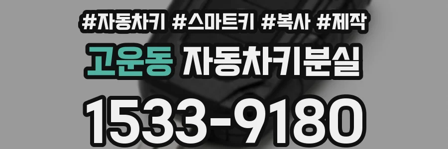 고운동 자동차키분실