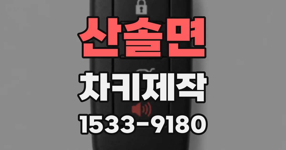 산솔면 차키제작