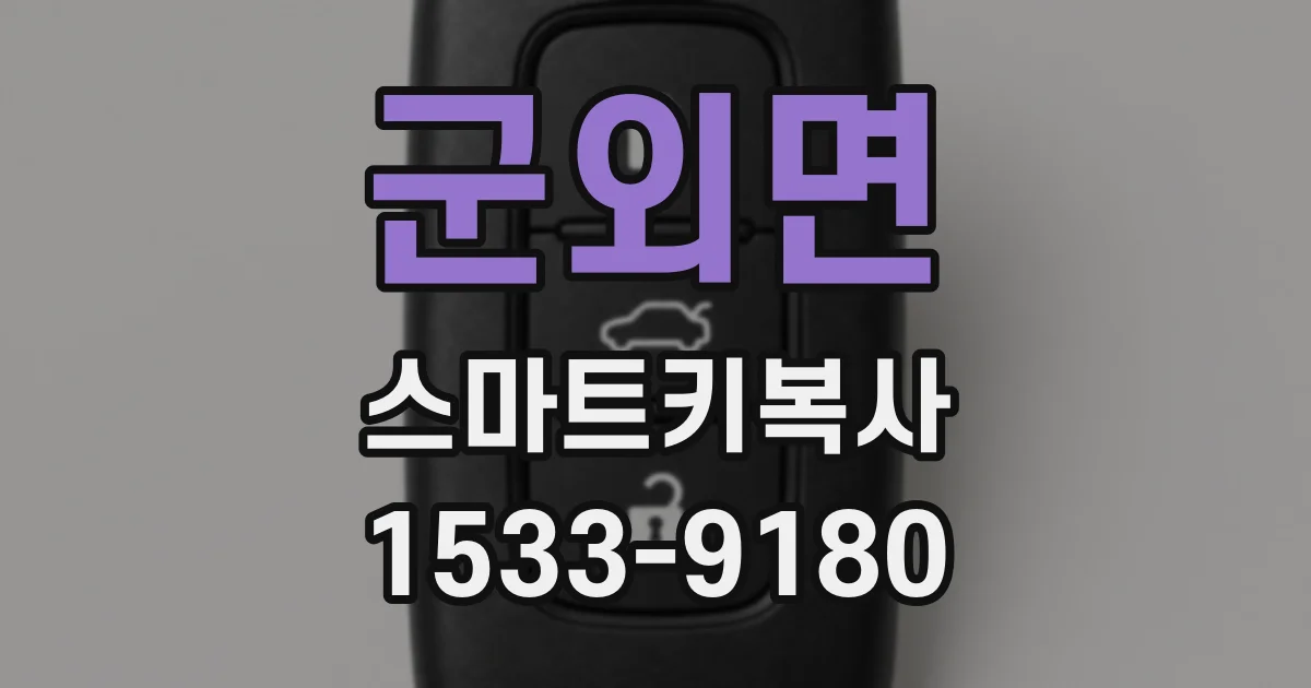군외면 스마트키복사