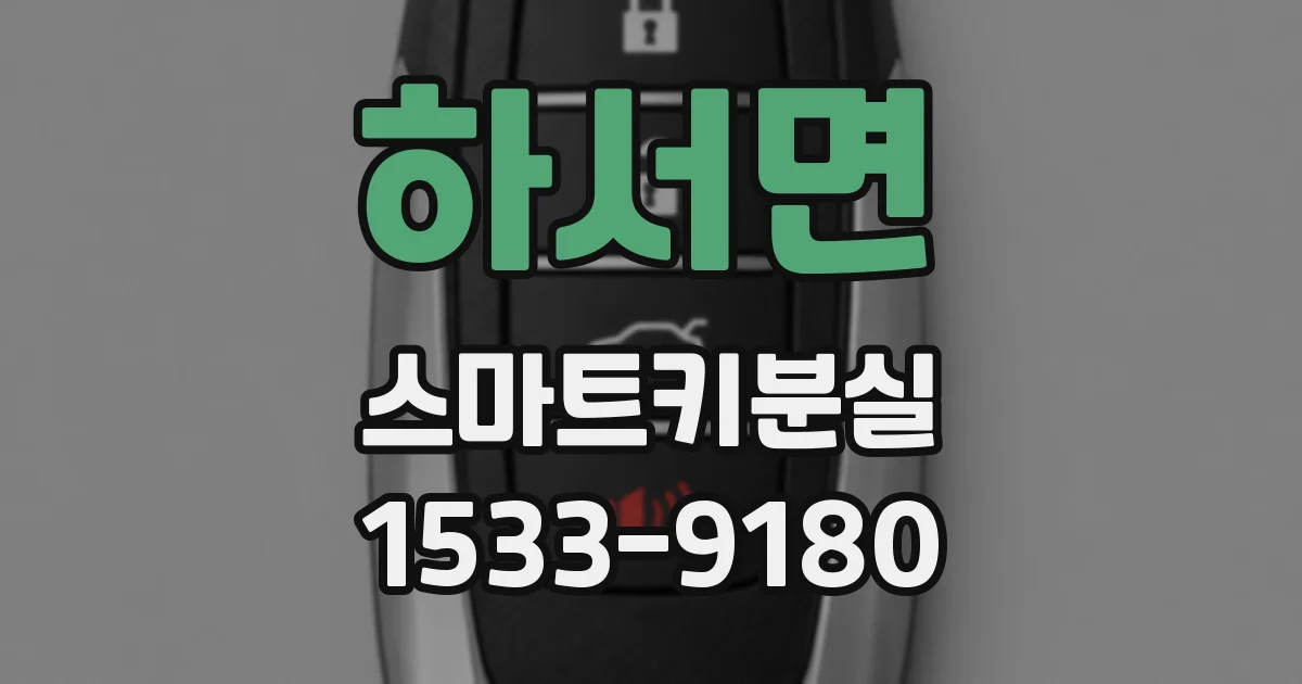 하서면 스마트키분실