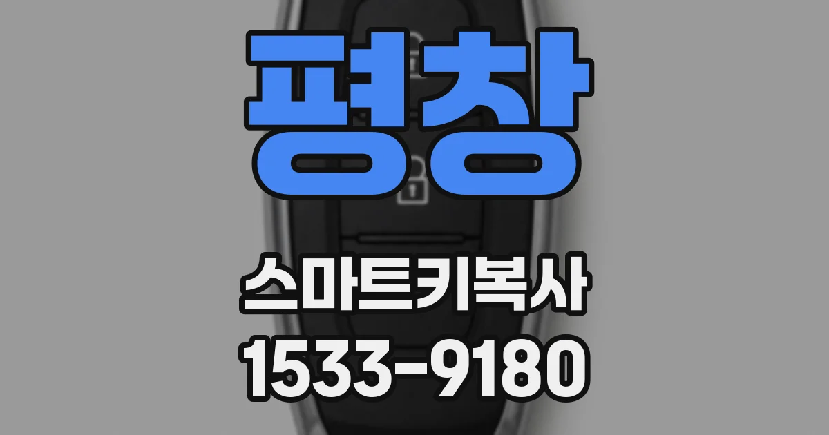 평창 스마트키복사