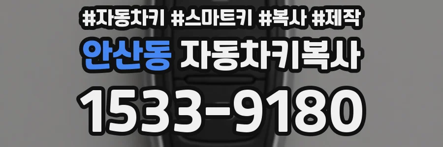 안산동 자동차키복사