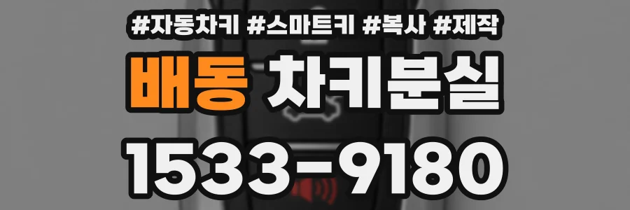 배동 차키분실